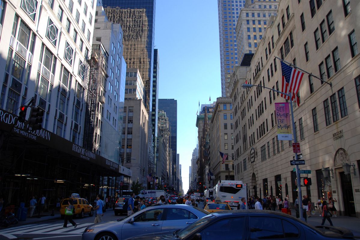 New York City Fifth Avenue 754 Bergdorf Goodman Looking Down Fifth Avenue